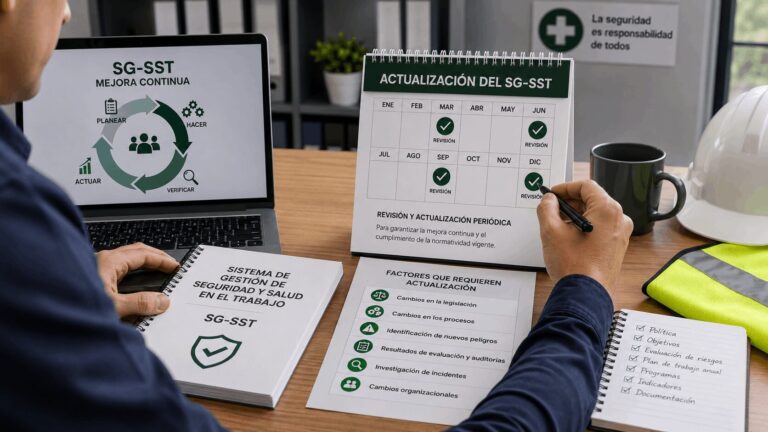 ¿Cada cuánto debe actualizarse el SG-SST?
