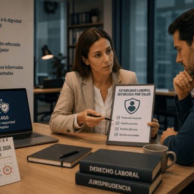 estabilidad laboral reforzada por salud bajo la Ley 2466